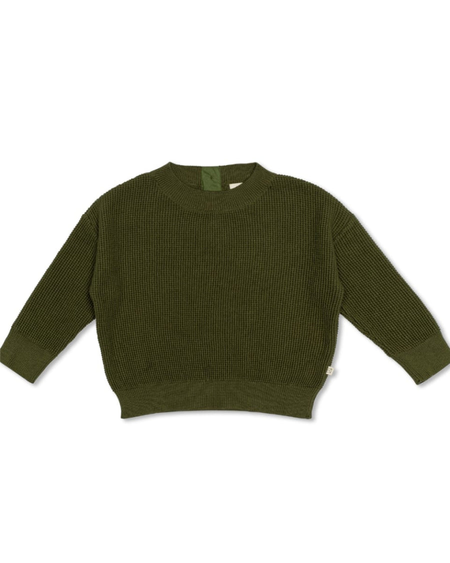 Waffle Sweater - Crocodile - Sweater
