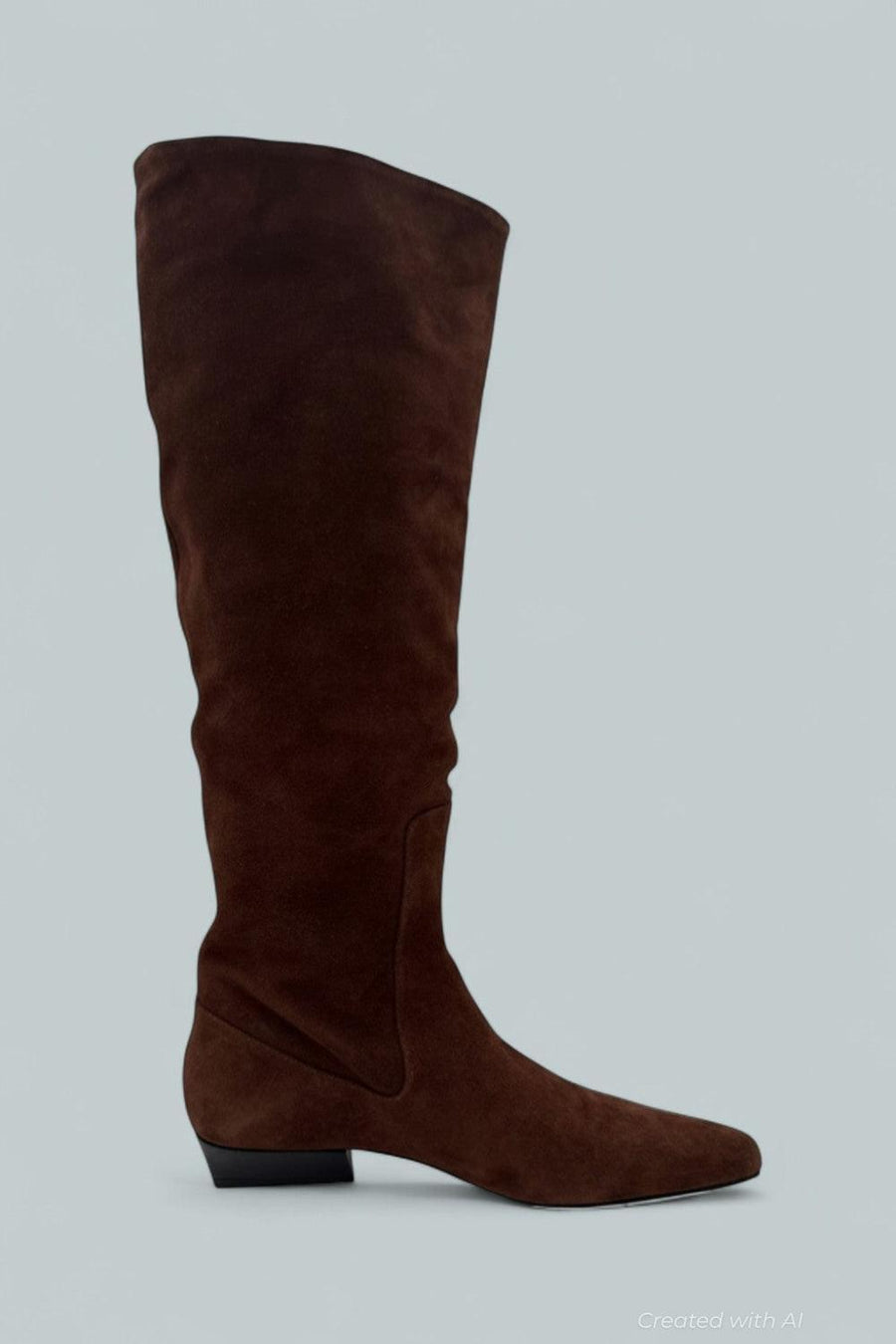 Wally Flat Boots - Mahogany Suede - Boots