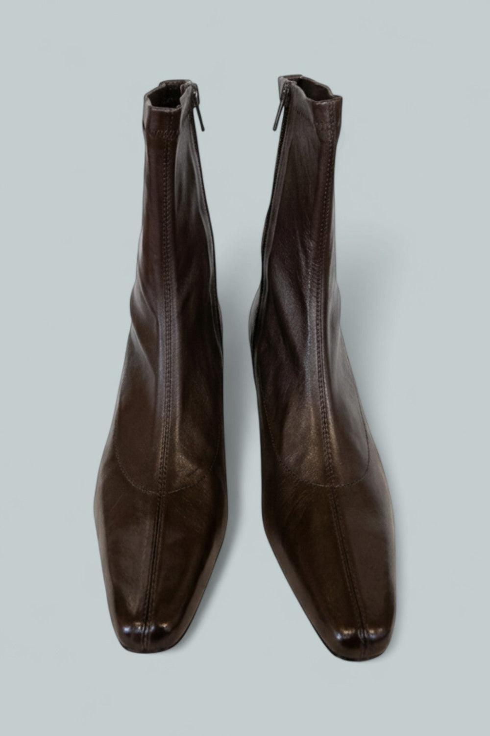 Wally Sock Ankle Boots - Espresso - Boot