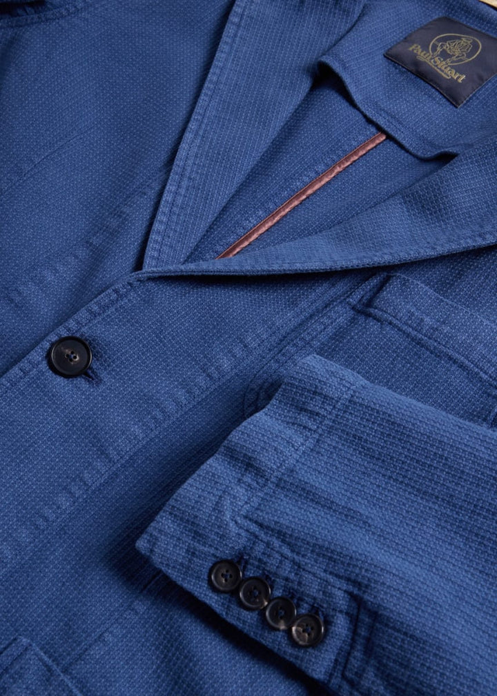 Washed Cotton Jacket - Denim - Blazer