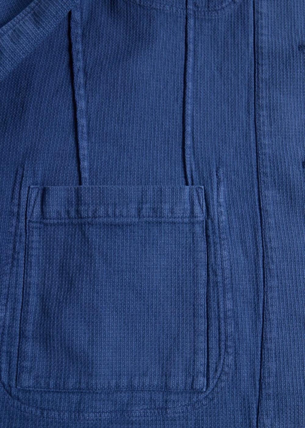 Washed Cotton Jacket - Denim - Blazer
