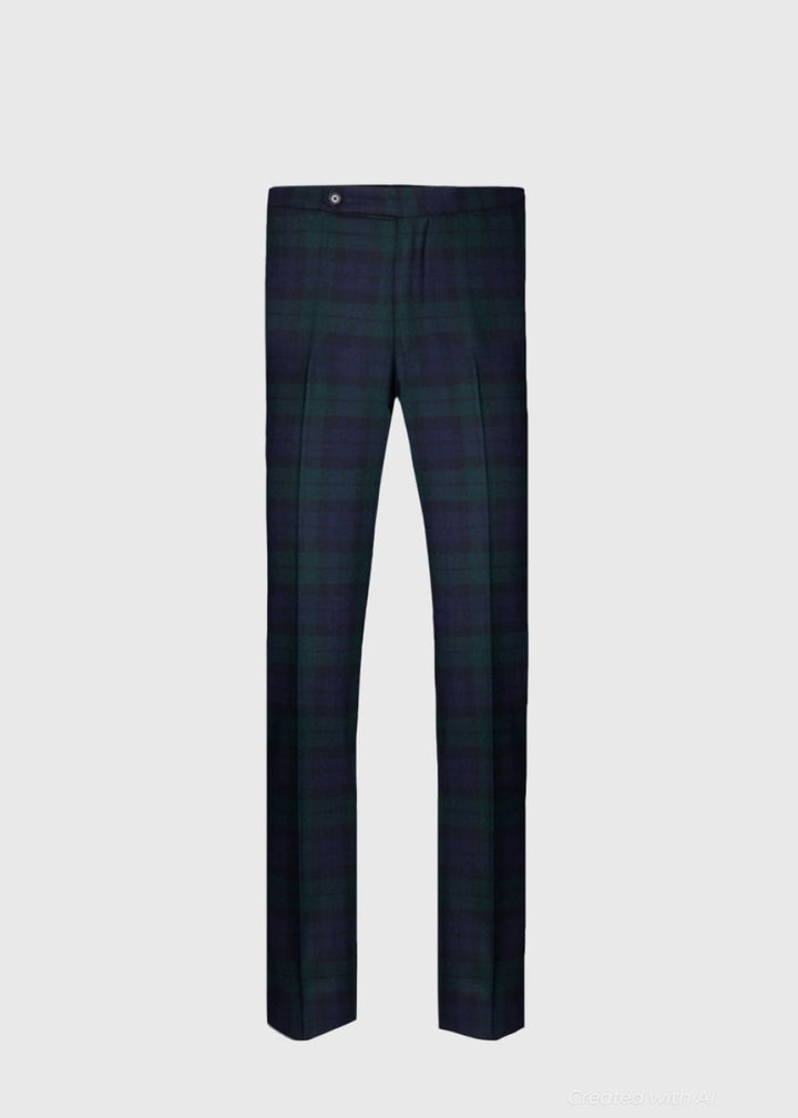 Watch Shawl Collar Tuxedo - Navy/Green - Tuxedo