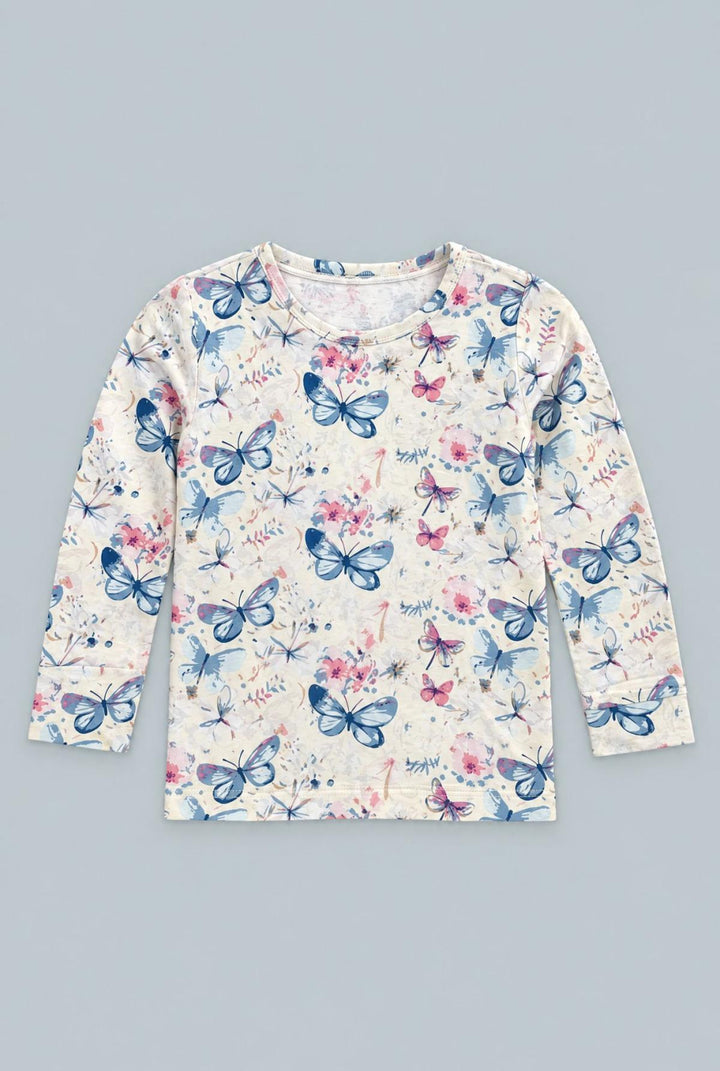 Watercolor Butterfly Pajama Set - Vanessa - Pajamas