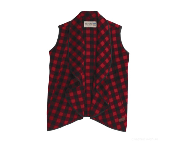 Waterfall Vest - Red/black - FINAL SALE - Vest