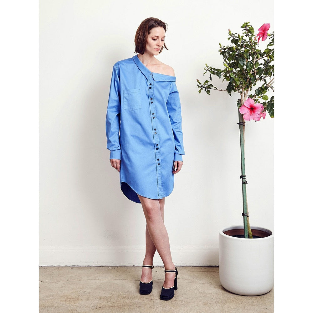 Waverly Shirt Dress - Ultramarine - Dresses