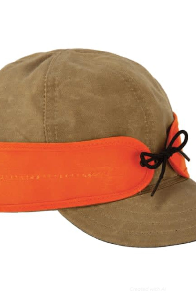 Waxed Cotton Cap - Sand/Blaze Orange - FINAL SALE - Cap