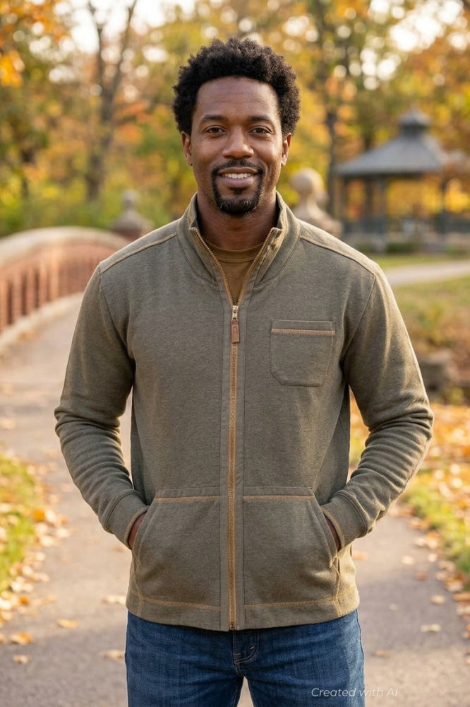 Waylen Fleece Zip Jacket - Gunmetal - Jacket