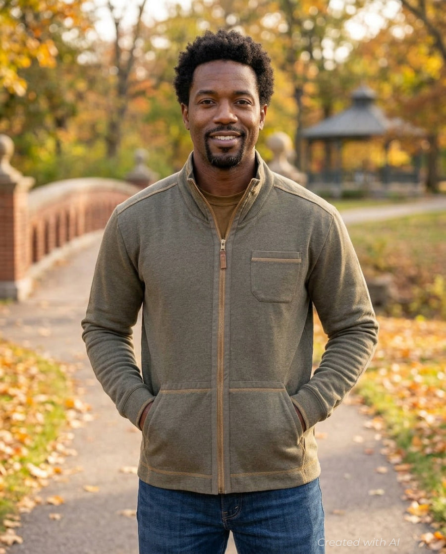 Waylen Fleece Zip Jacket - Gunmetal - Jacket