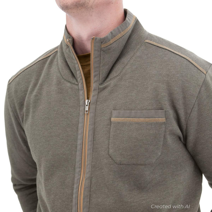 Waylen Fleece Zip Jacket - Gunmetal - Jacket