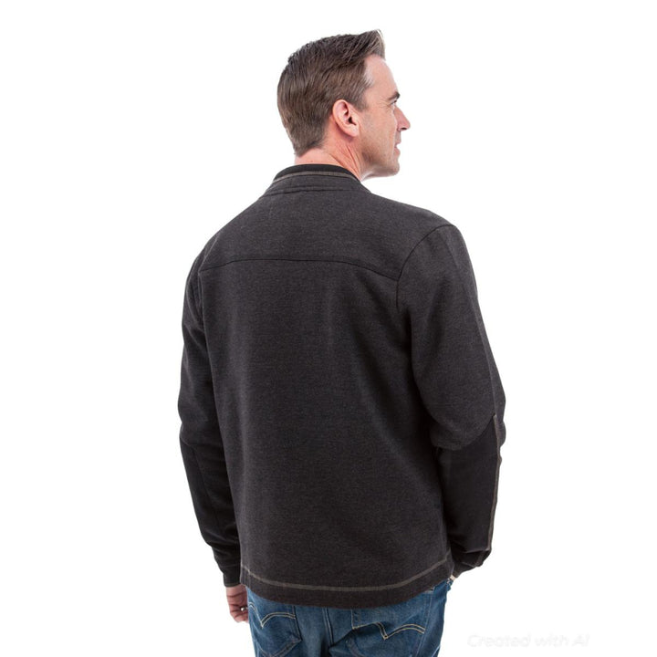 Waylen Organic Cotton Fleece Jacket - Black Iris - Jacket