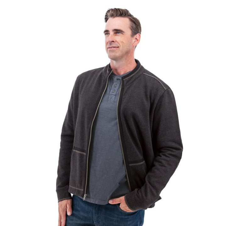 Waylen Organic Cotton Fleece Jacket - Black Iris - Jacket