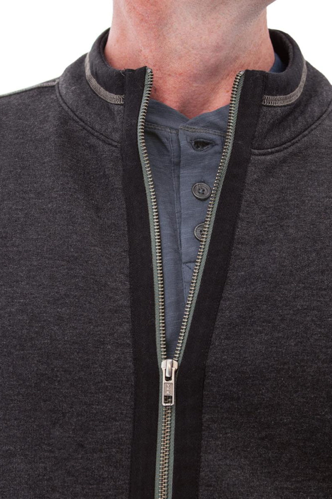 Waylen Organic Cotton Fleece Jacket - Black Iris - Jacket