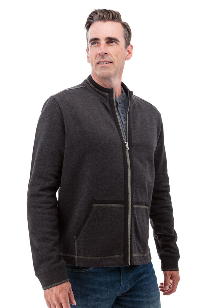 Waylen Organic Cotton Fleece Jacket - Black Iris - Jacket