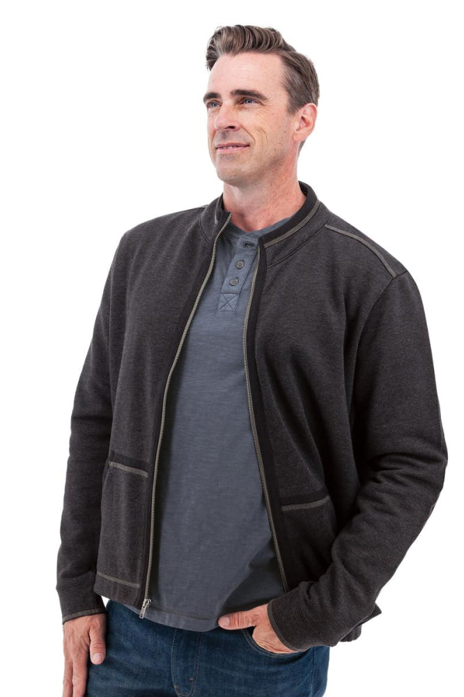 Waylen Organic Cotton Fleece Jacket - Black Iris - Jacket