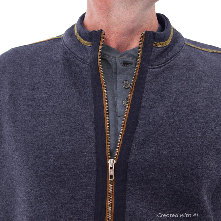 Waylen Organic Cotton Fleece Jacket - Caviar - XL - Jacket