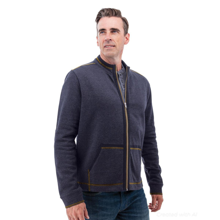 Waylen Organic Cotton Fleece Jacket - Caviar - XL - Jacket