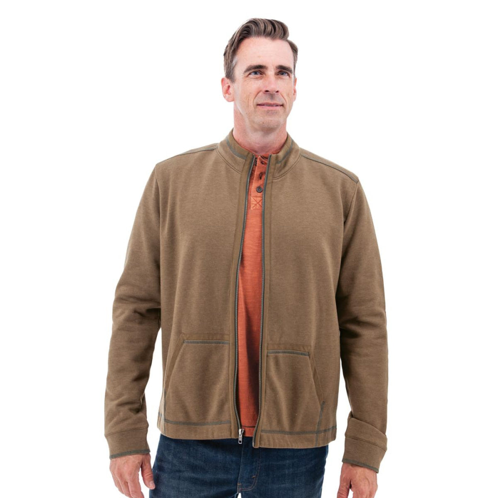 Waylen Organic Cotton Fleece Jacket - Teak - Jacket