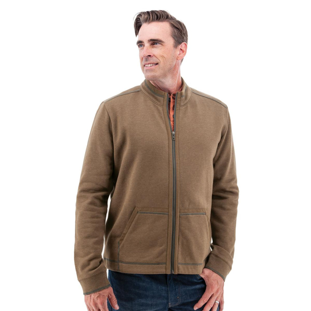Waylen Organic Cotton Fleece Jacket - Teak - Jacket