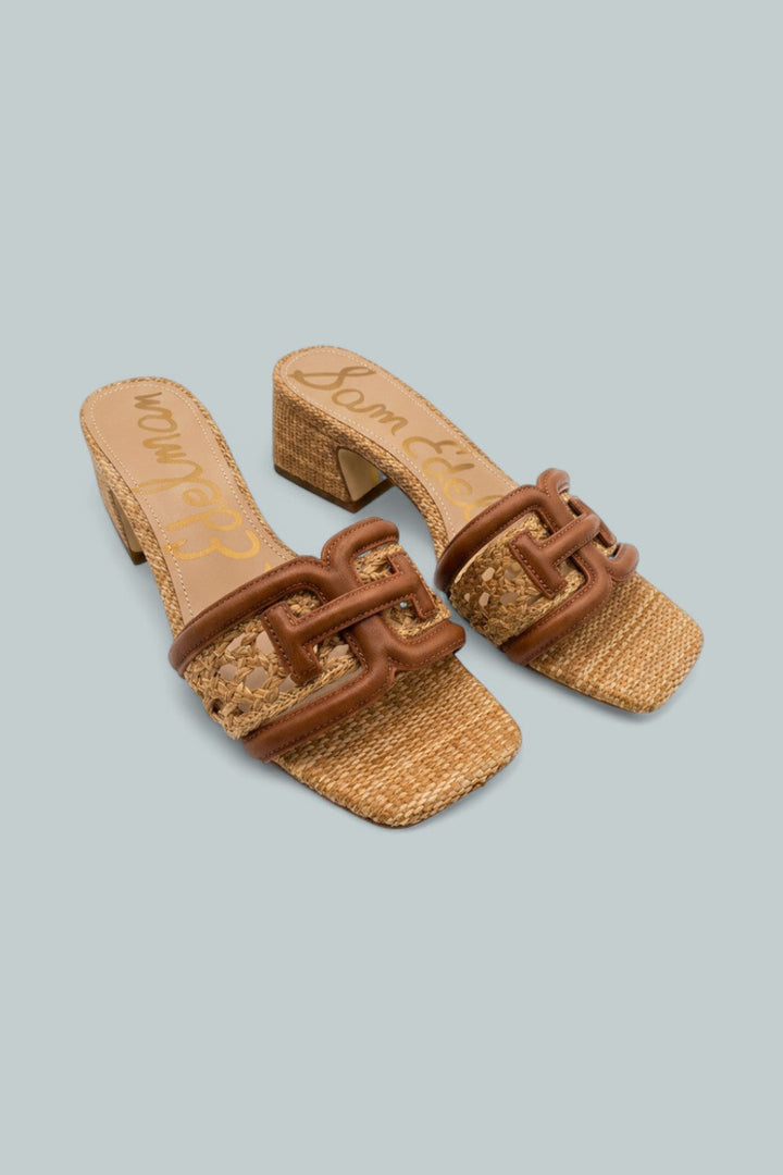 Waylon Weave Sandals - Cognac/Tan - 8 - Sandals