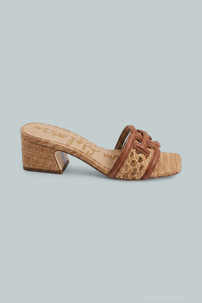 Waylon Weave Sandals - Cognac/Tan - 8 - Sandals