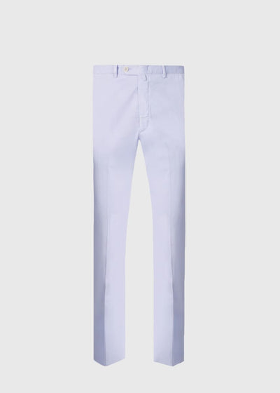 Cotton & Silk Garment Dyed Trouser - Lilac