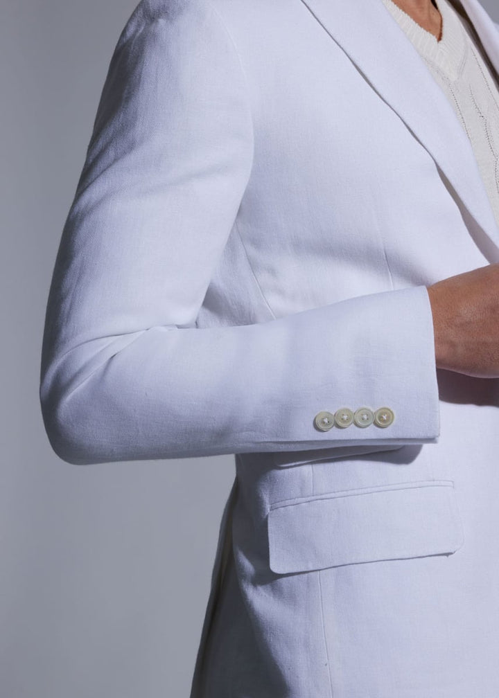 Phineas Cole Irish Linen Jacket - White