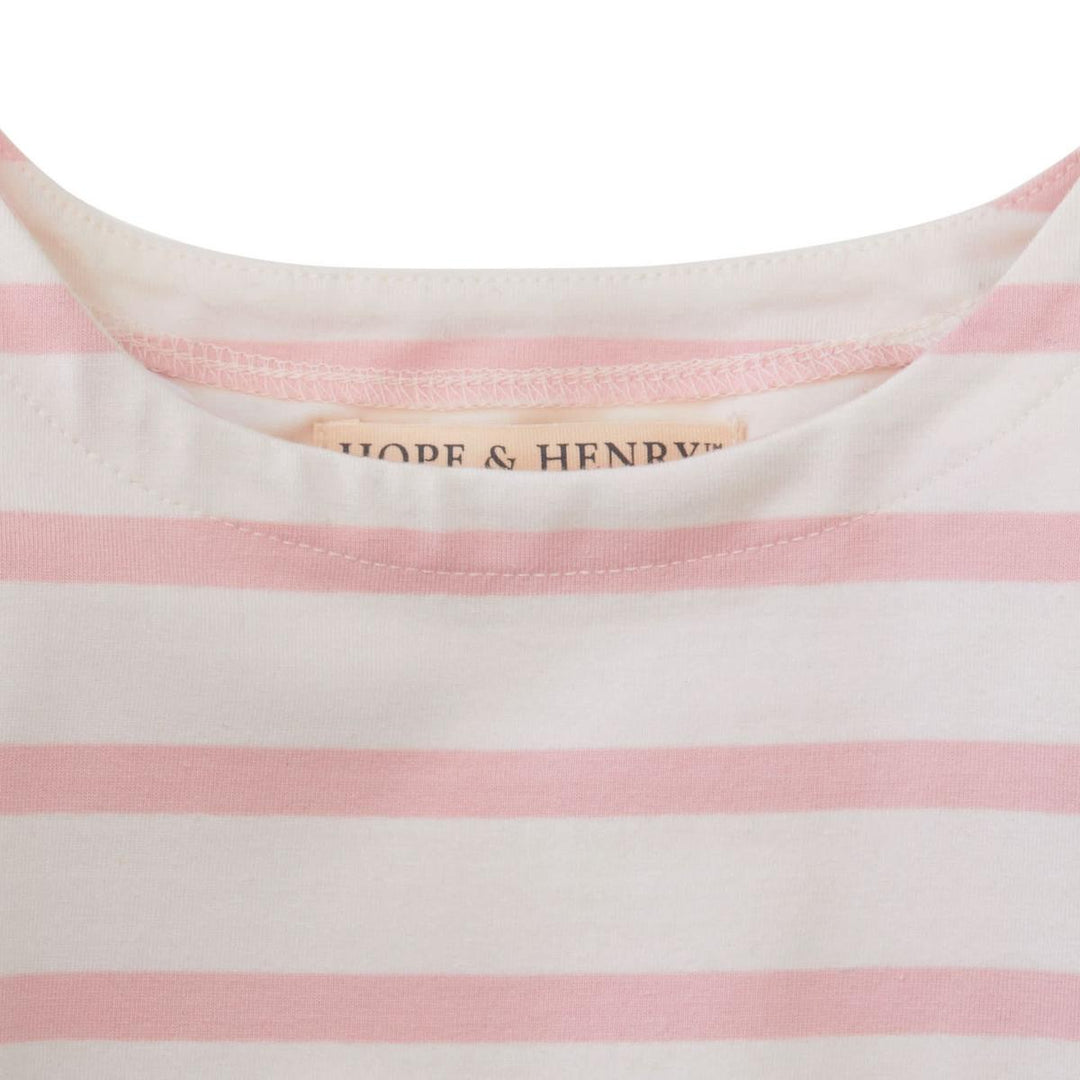 Baby Lightweight Blocked Skater Dress - Light Pink