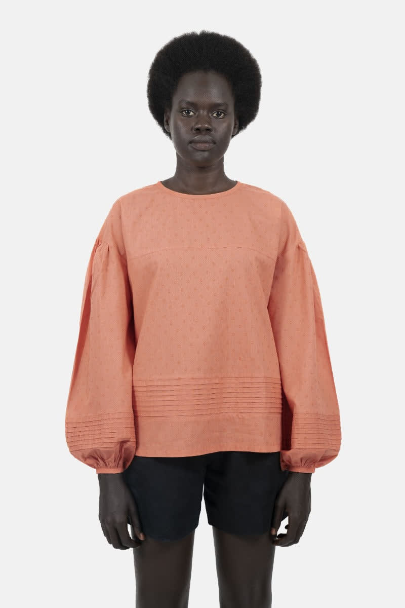 Strasbourg Spring Summer Blouse - Peonidin
