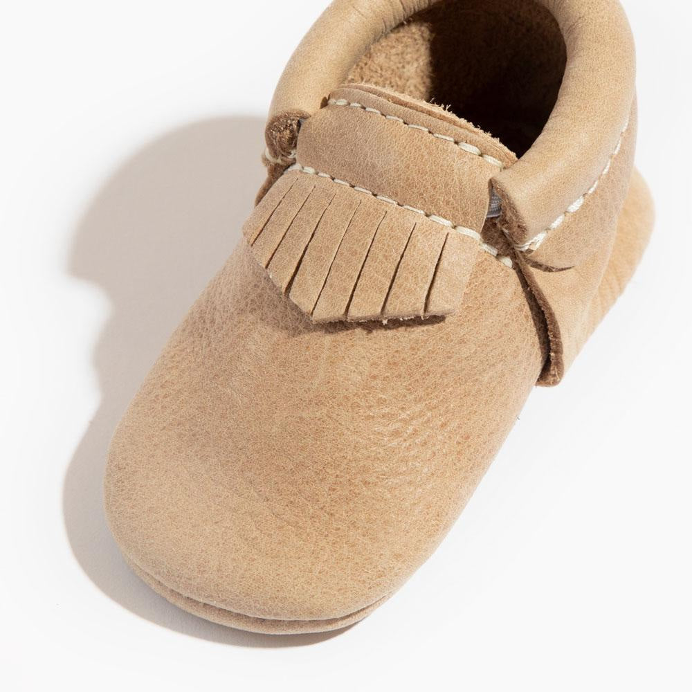 Weathered Brown City Baby Shoe - ’Moccasin - Kids Adult’