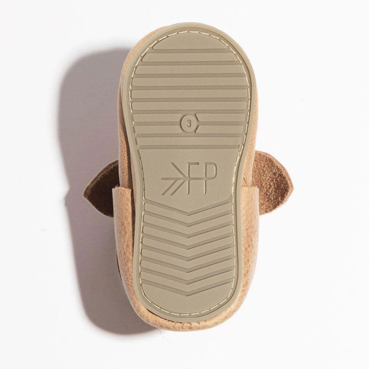 Weathered Brown Knotted Bow Baby Shoe - ’Flats - Baby Kids Adult All’