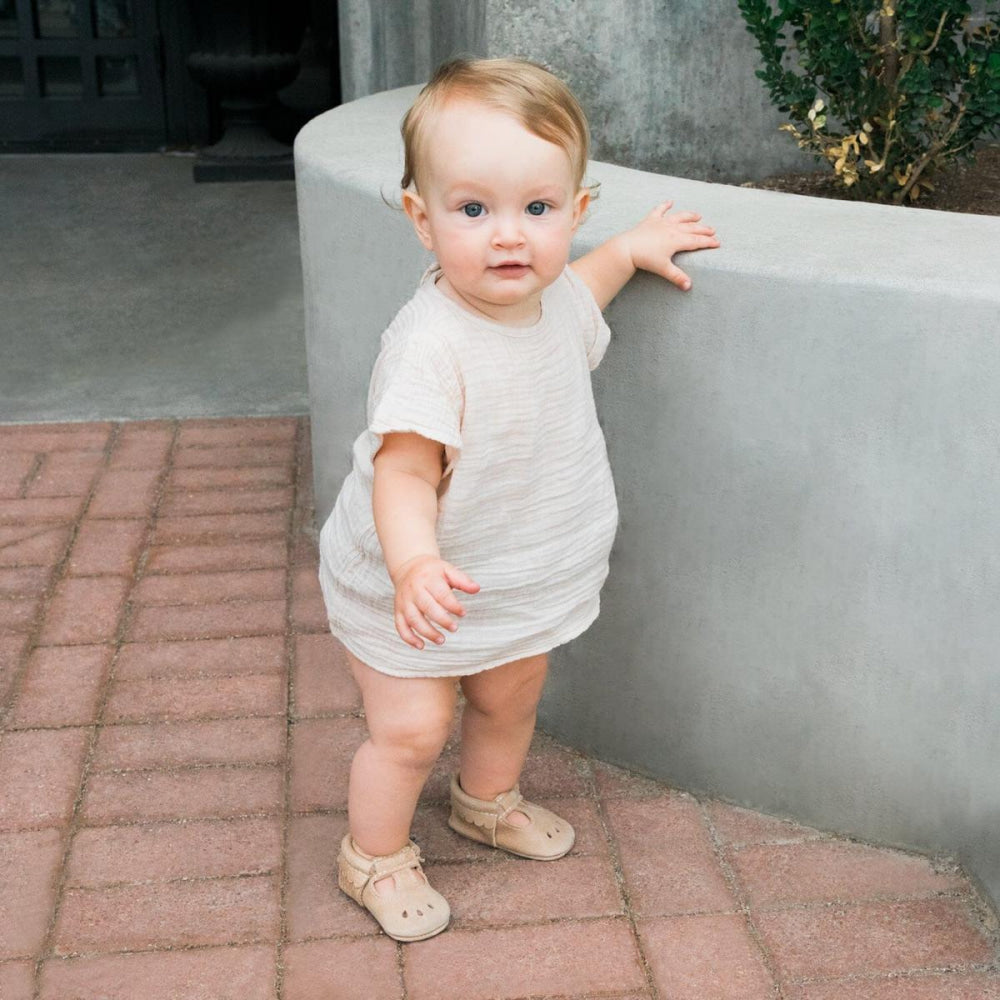 Weathered Brown Mary Jane Baby Shoe - ’Bootie - Baby Kids Adult’
