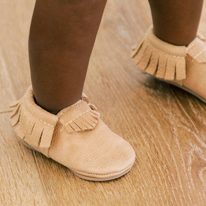 Weathered Brown Moccasin Baby Shoe - ’Moccasin - Kids Adult’