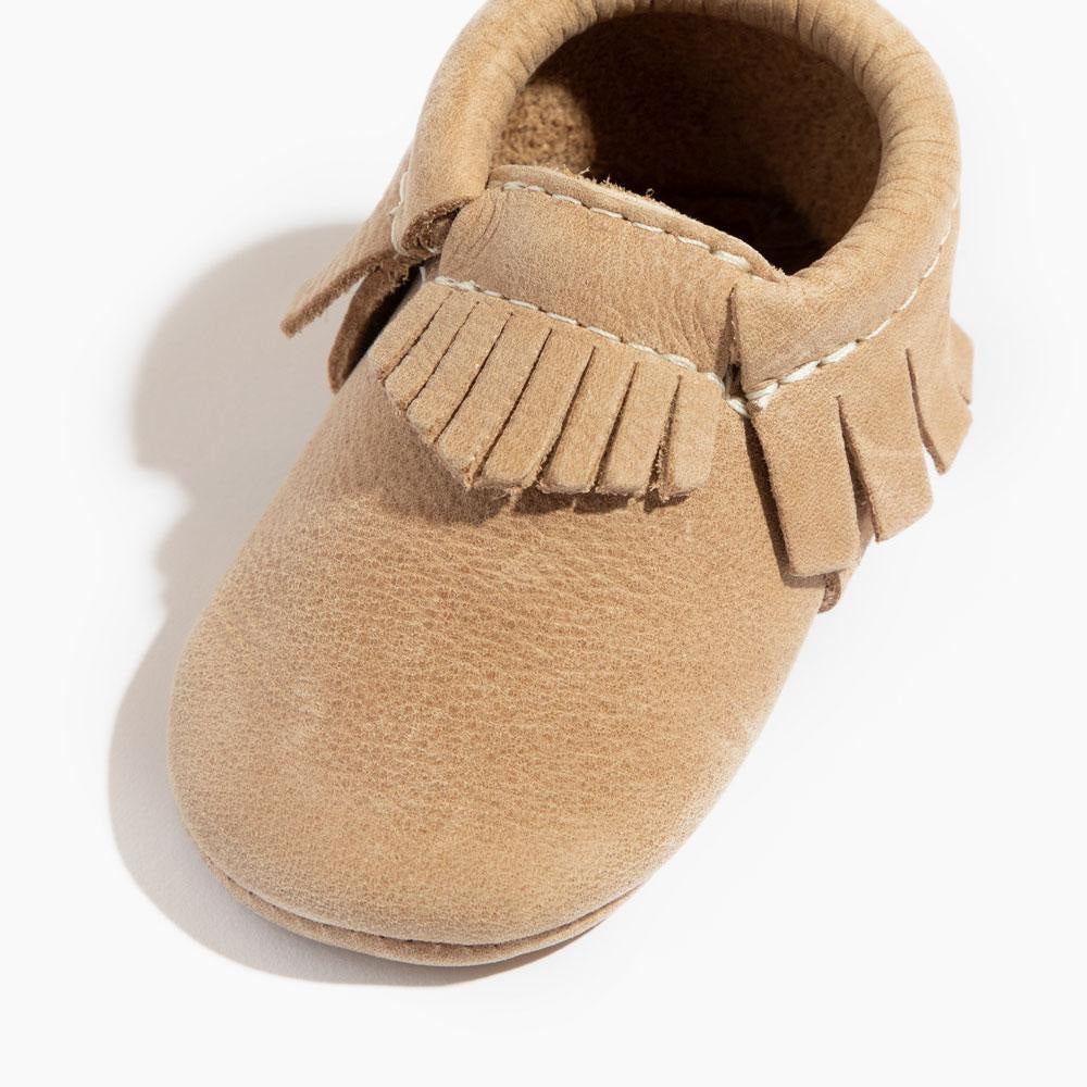 Weathered Brown Moccasin Baby Shoe - ’Moccasin - Kids Adult’