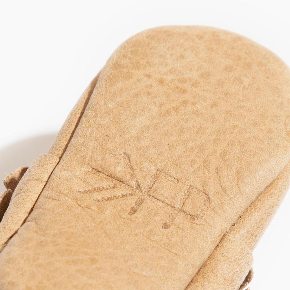 Weathered Brown Moccasin Baby Shoe - ’Moccasin - Kids Adult’