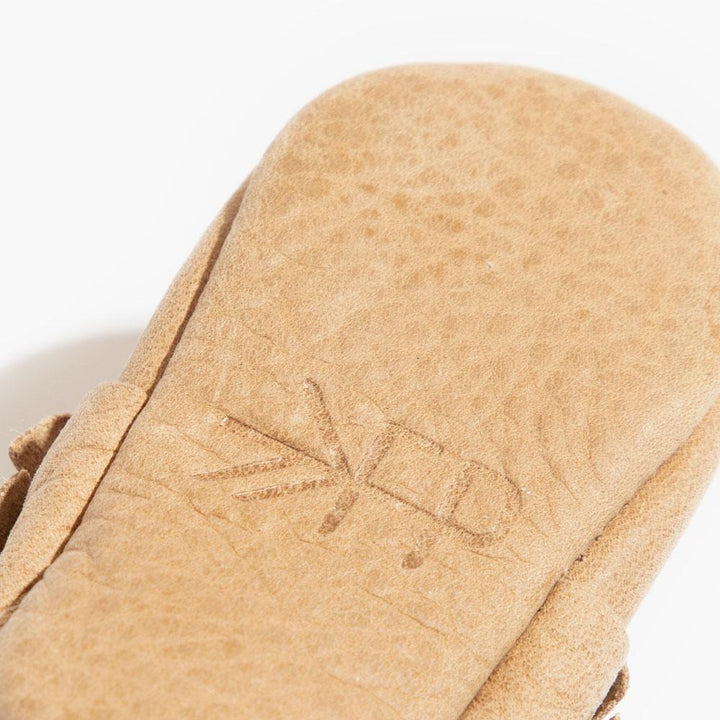 Weathered Brown Moccasin Baby Shoe - ’Moccasin - Kids Adult’
