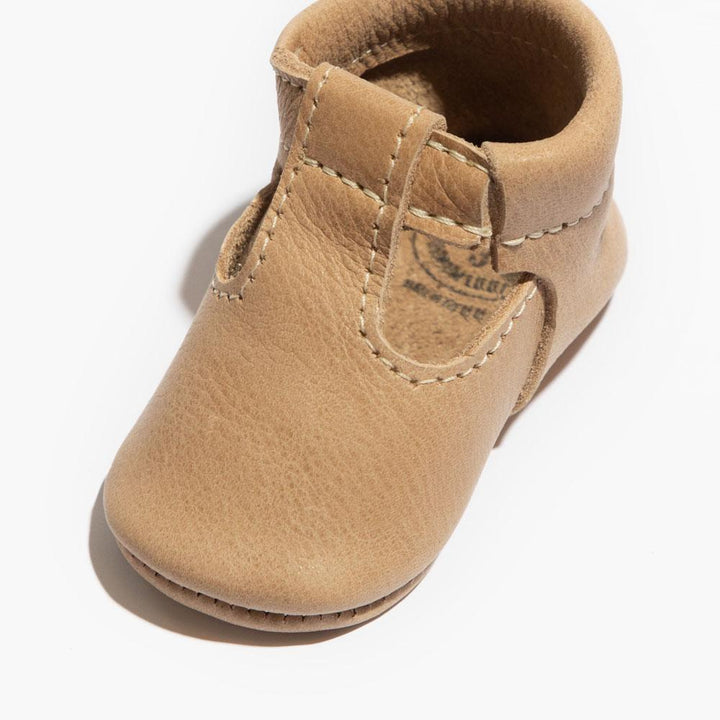 Weathered Brown T-Bar Baby Shoe - ’Flats - Baby Kids Adult All’
