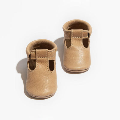 Weathered Brown T-Bar Baby Shoe - ’Flats - Baby Kids Adult All’