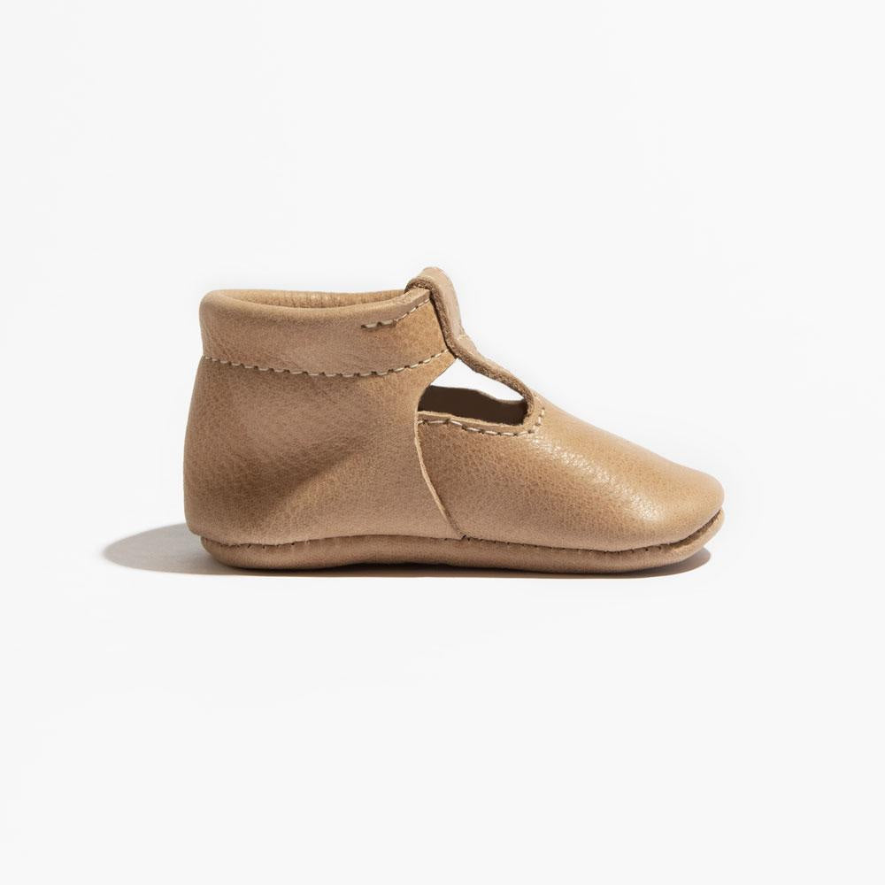 Weathered Brown T-Bar Baby Shoe - ’Flats - Baby Kids Adult All’