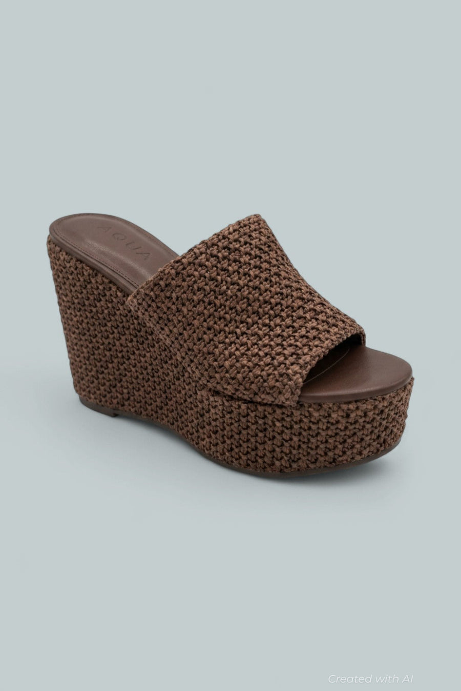 White Lotus X Aqua Platform Sandals - Dark Brown - 5.5 - Sandals