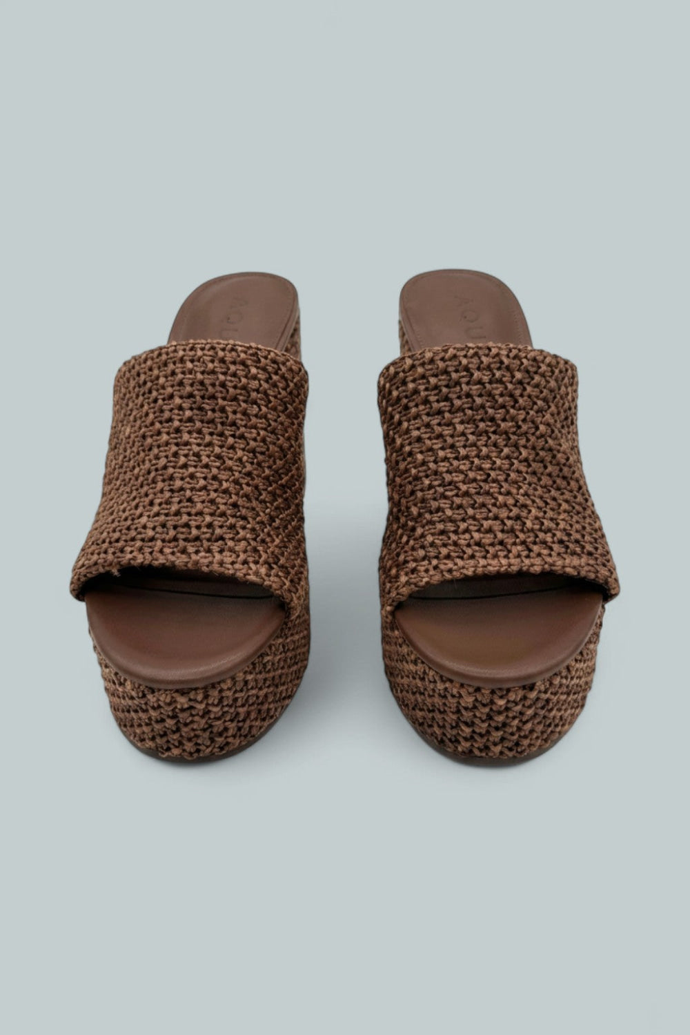 White Lotus X Aqua Platform Sandals - Dark Brown - 5.5 - Sandals