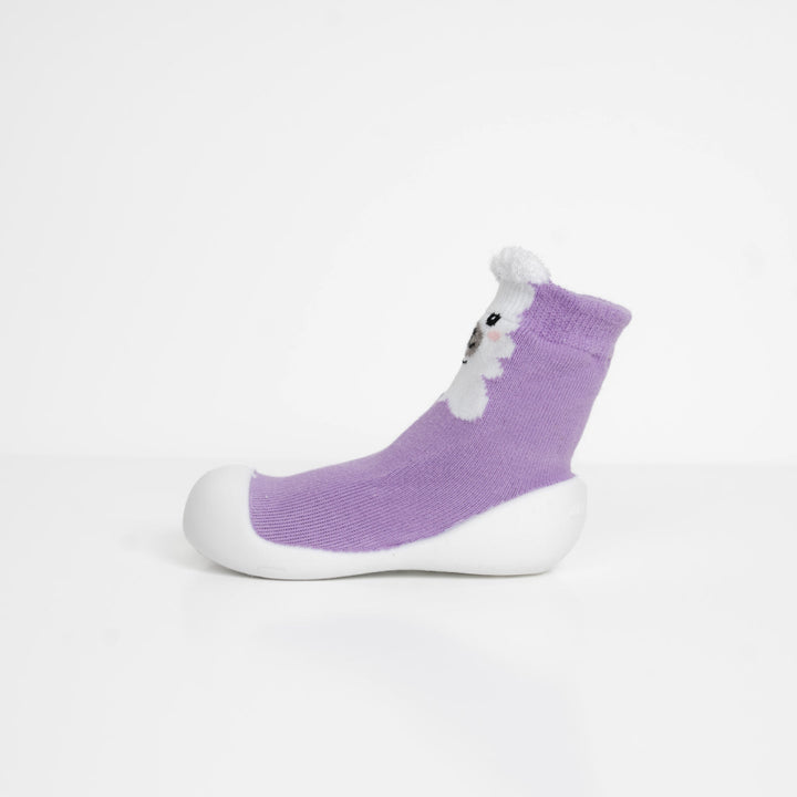White Sole SlipKix™ - Llama - Shoes