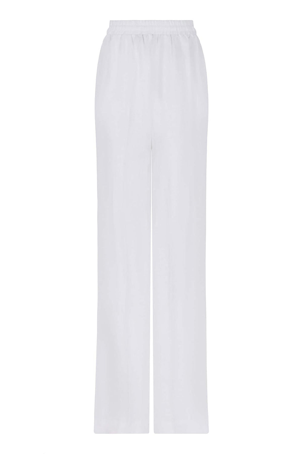 Wide-Leg Linen Pants - Ecru - Pants