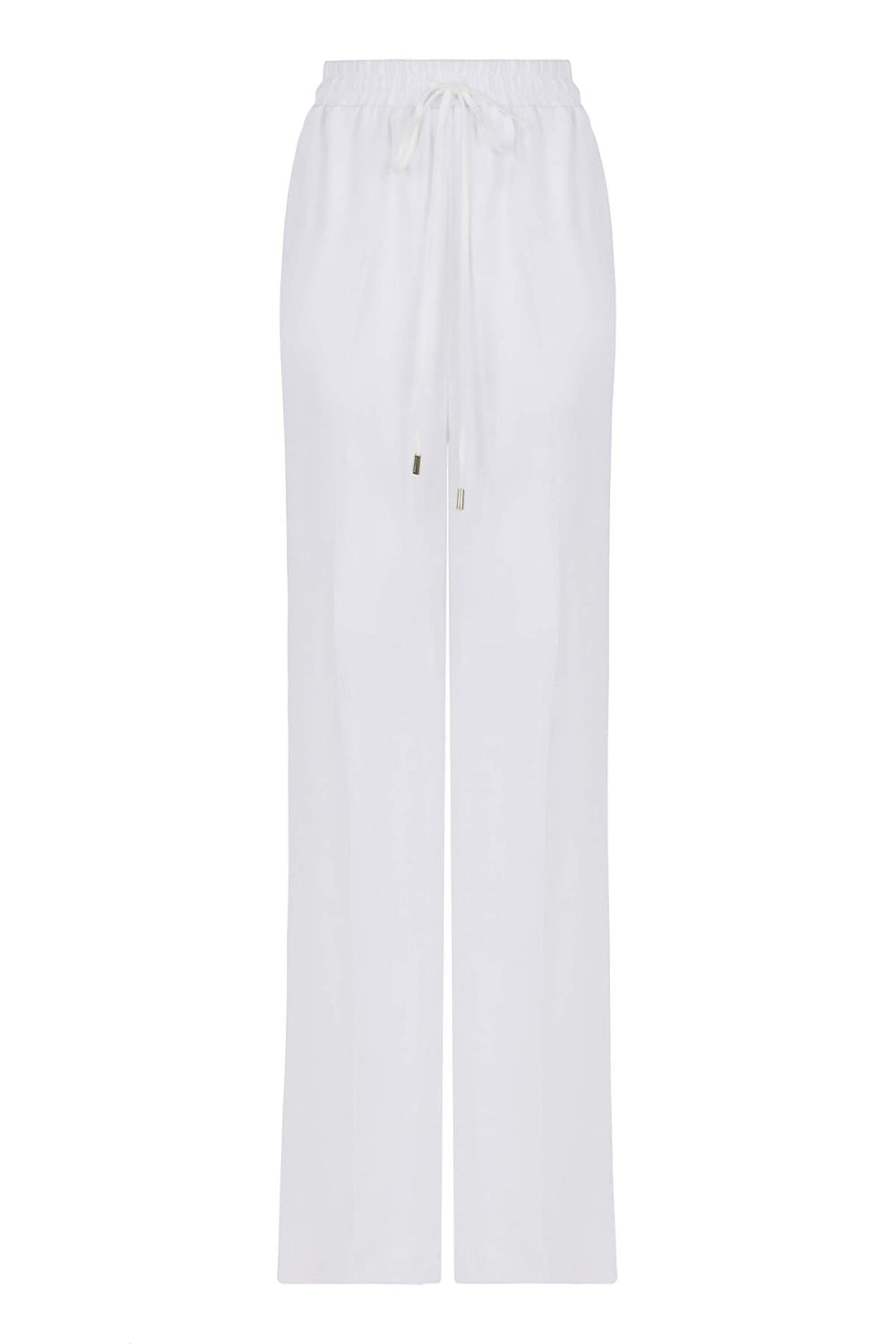 Wide-Leg Linen Pants - Ecru - Pants
