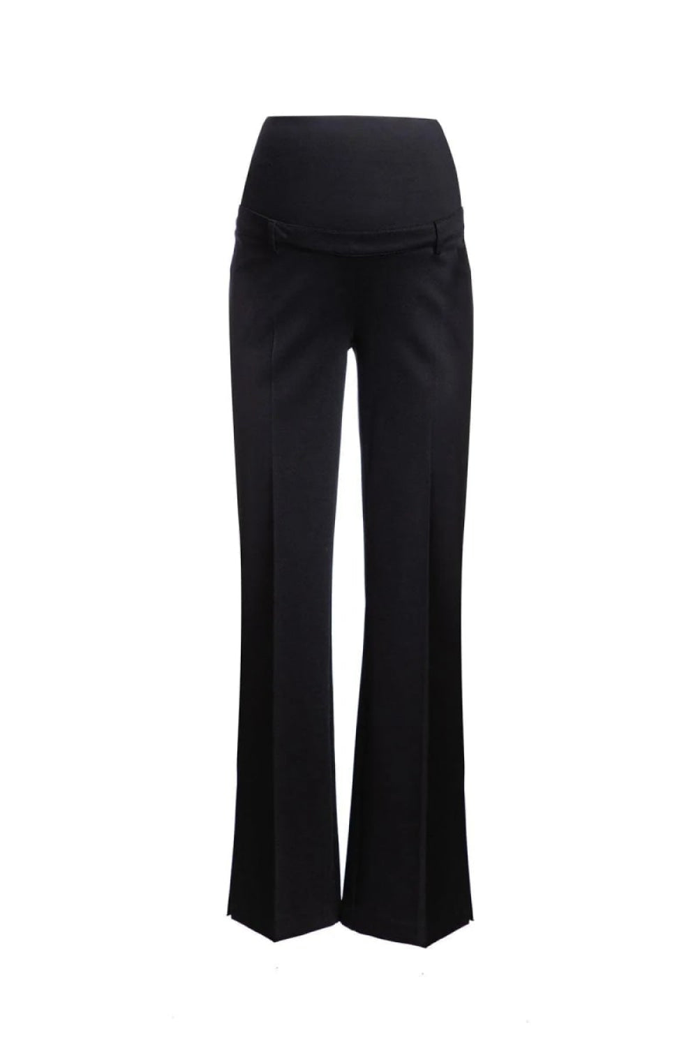 WILLIAM Flared Leg Maternity Pants - Black - Pants