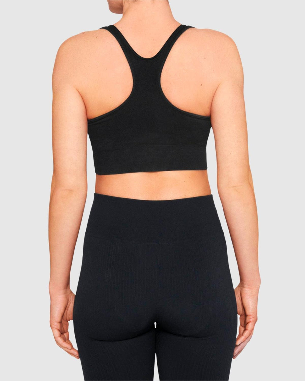 Wilma Rib Crop Top - Black - Bra Top