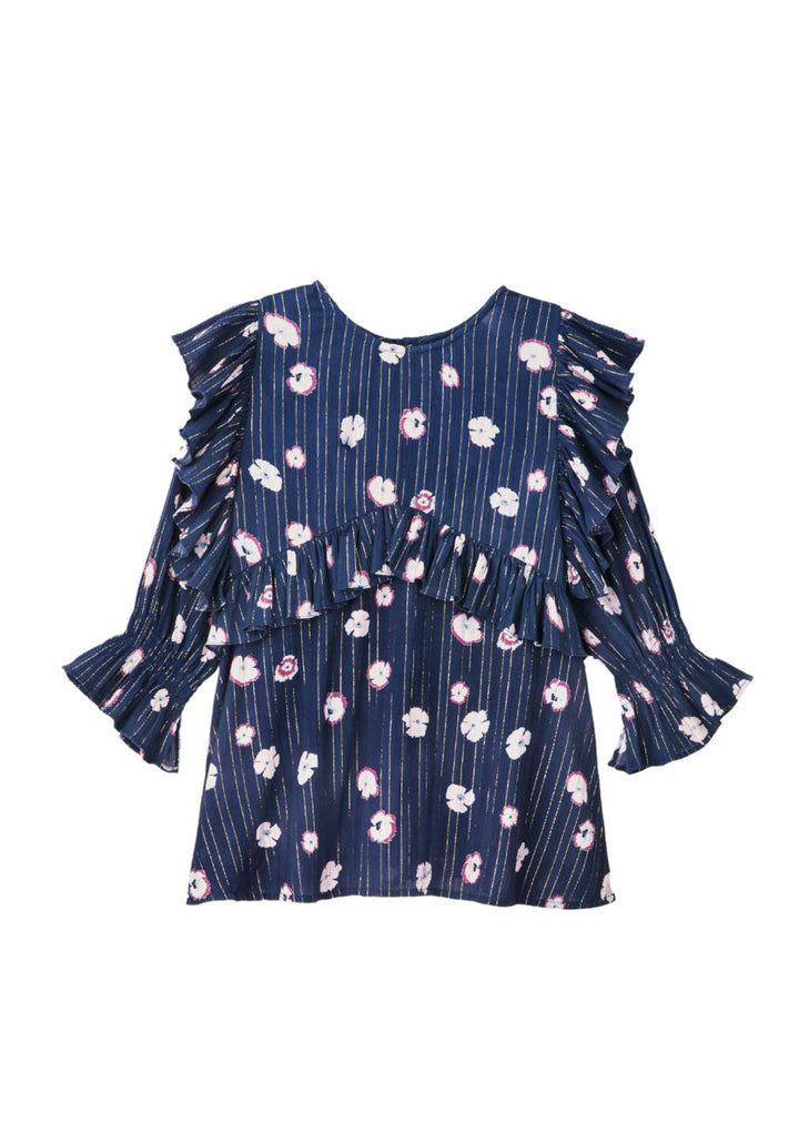 Sybil Top - Pansy Shimmer