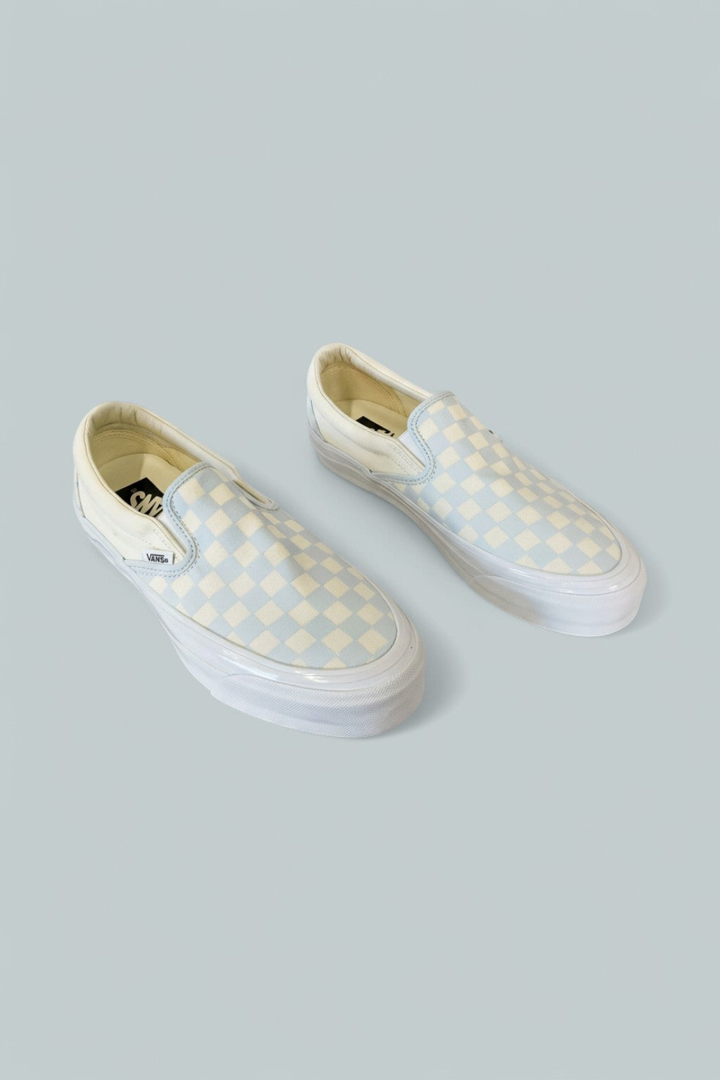 Women's Lx Classic Slip On Sneakers - Checkerboard Ice Metallic