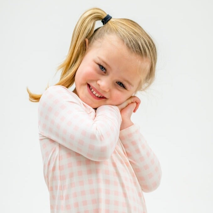 Boho Dress - Pink Gingham