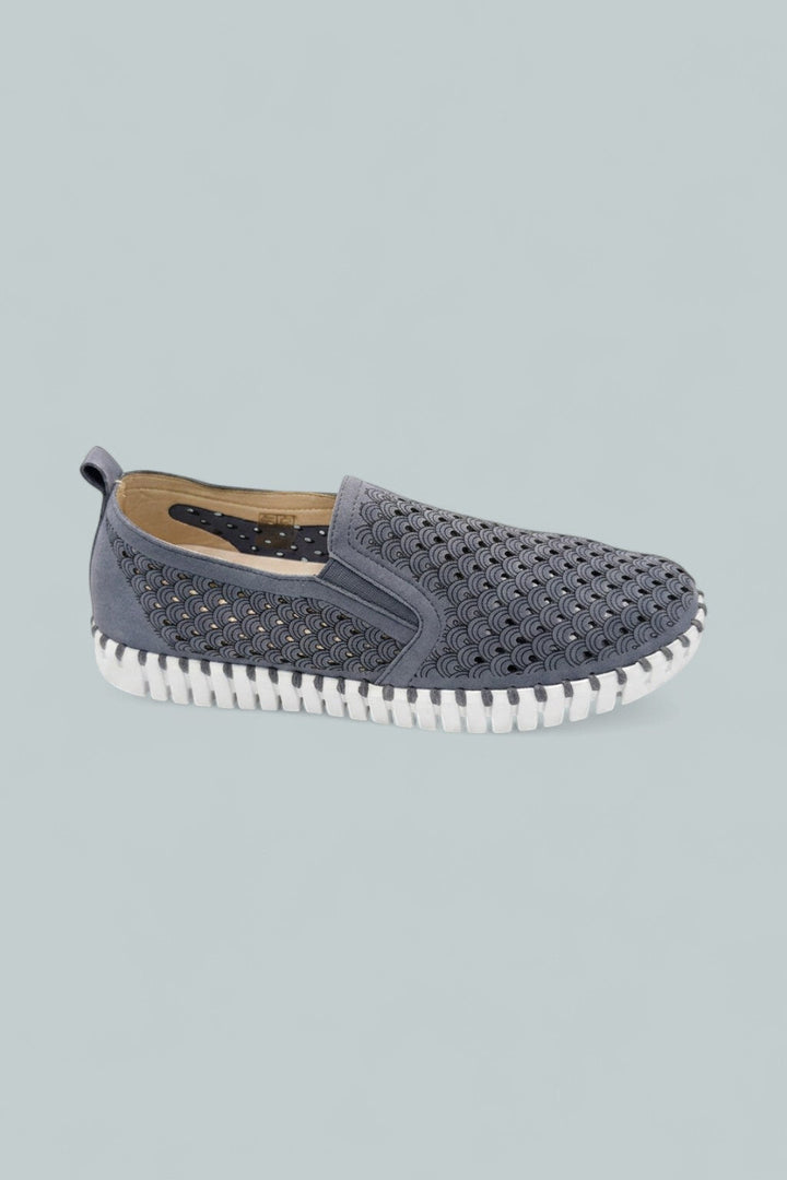 Women's Tulip 140 Slip On Sneakers - Grey Blue