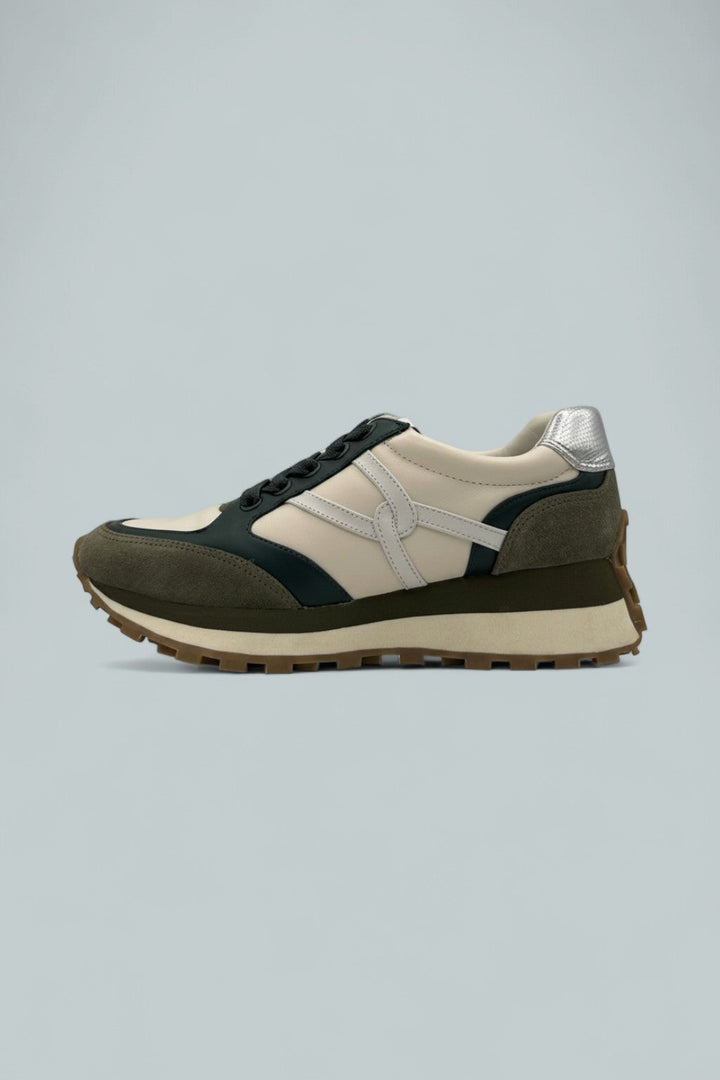 Valentina Suede Sneaker - Green Multi